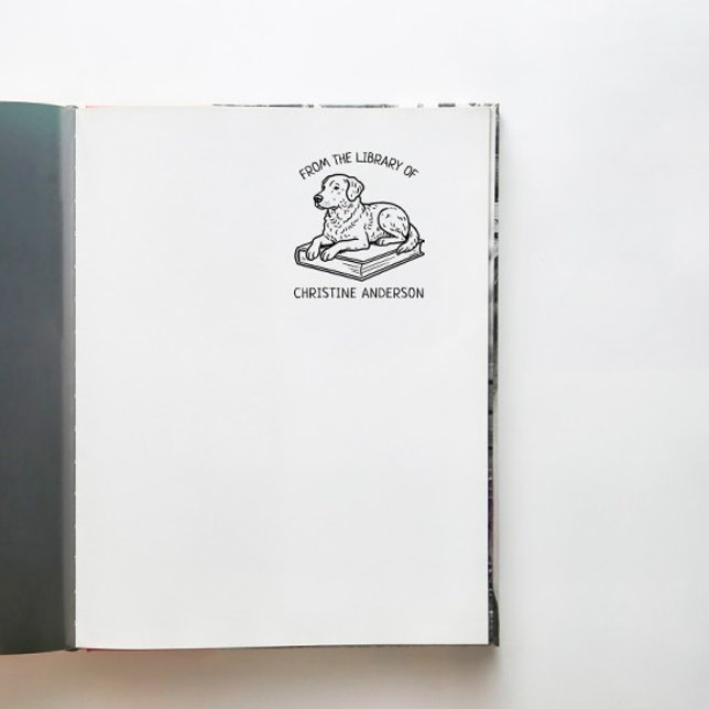 Make Your Own | Retriever | From The Library Of Self-inking Stamp (Creator Uploaded)