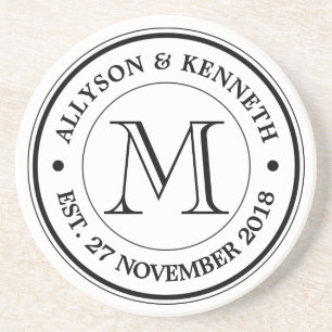 Make Your Own Retro Logo Typography Monogram Coaster