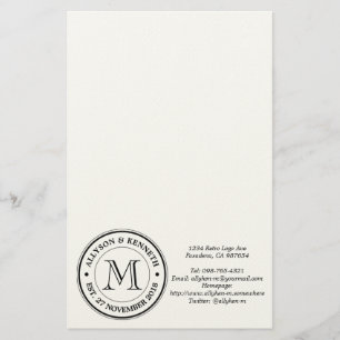 Make Your Own Retro Logo Typography Monogram Stationery