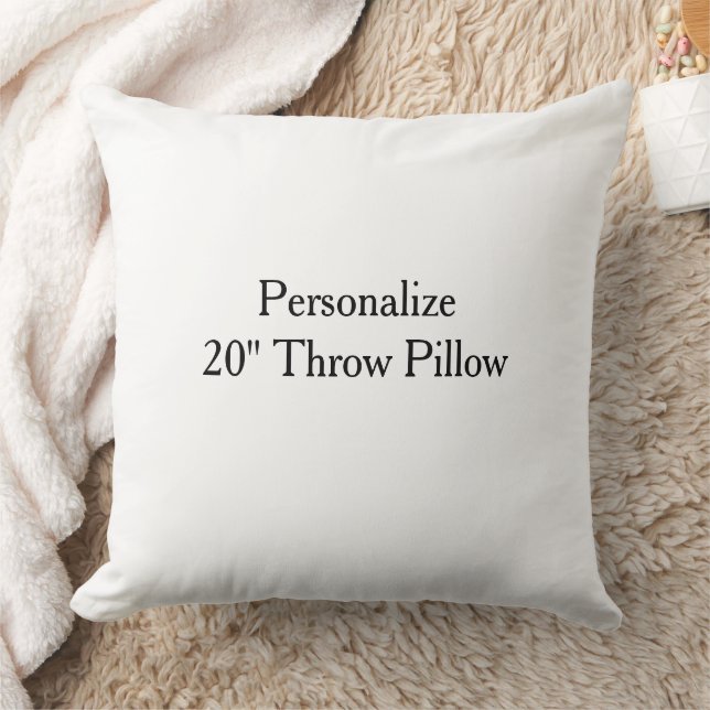 Make Your Own Simple 20" Throw Pillow (Blanket)
