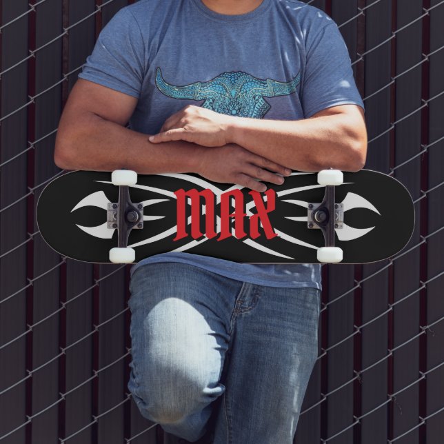 Make your own tattoo monogram design custom skateboard (Outdoor 3)