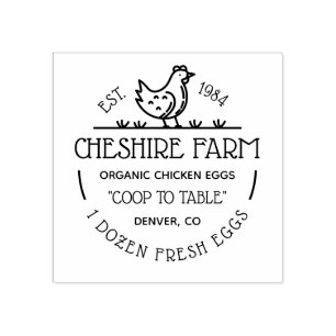 Make Your Own Vintage Chicken Egg Rubber Stamp