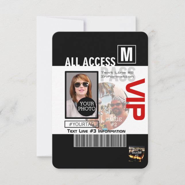 Make Your Own VIP Pass 8 ways to Personalize (Front)