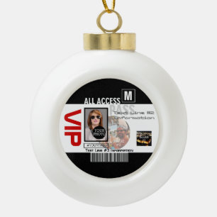 Make Your Own VIP Pass 8 ways to Personalize Ceramic Ball Christmas Ornament