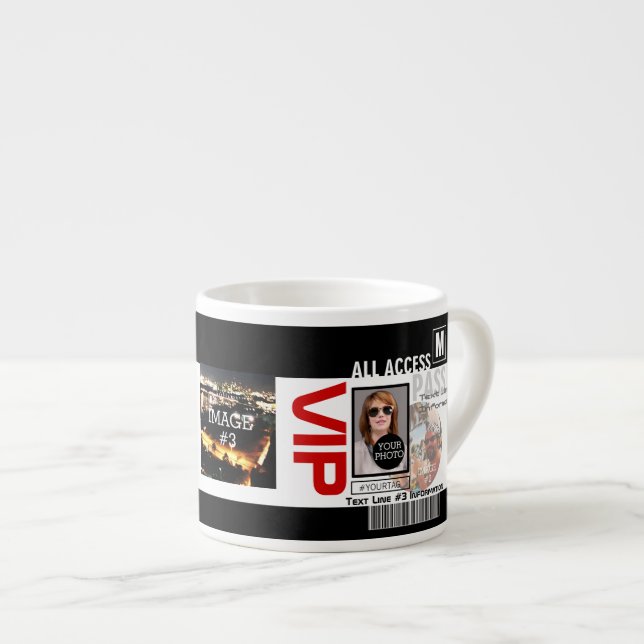 Make Your Own VIP Pass 8 ways to Personalize Espresso Cup (Front Right)