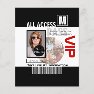Make Your Own VIP Pass 8 ways to Personalize Flyer