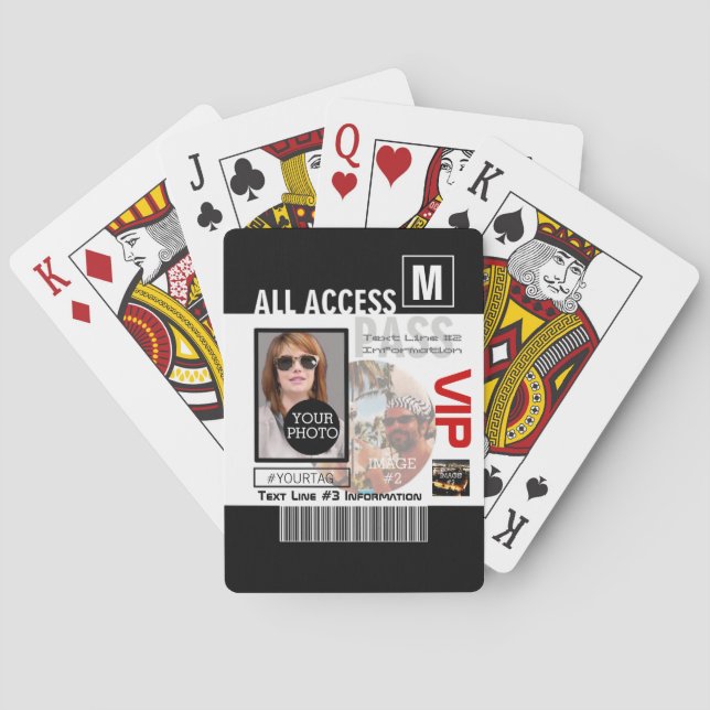 Make Your Own VIP Pass 8 ways to Personalize Playing Cards (Back)