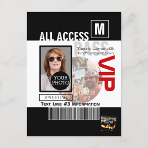 Make Your Own VIP Pass 8 ways to Personalize Postcard