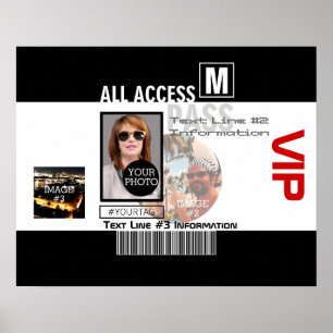 Make Your Own VIP Pass 8 ways to Personalize Poster