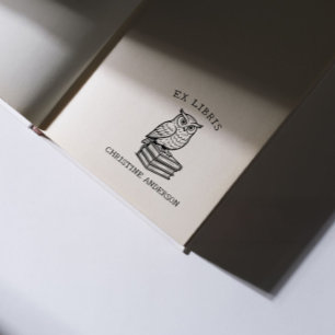 Make Your Own Wise Owl From The Library Of Sel Self-inking Stamp