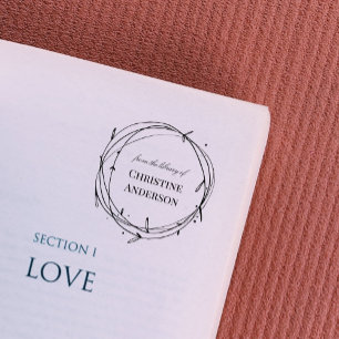 Make Your Own Wreath From The Library Of  Self-inking Stamp