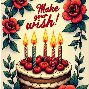 Make Your Wish Birthday Card Fairy WISH DENIED!