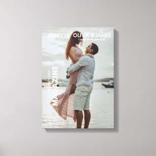 Make yourself a cover star! Valentine's Day Gift Canvas Print