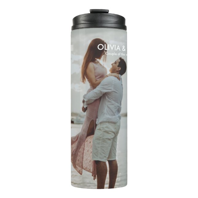 Make yourself a cover star! Valentine's Day Gift Thermal Tumbler (Front)