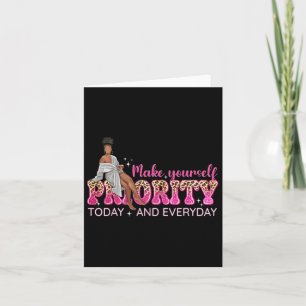 Make Yourself A Priority African American Woman Af Card