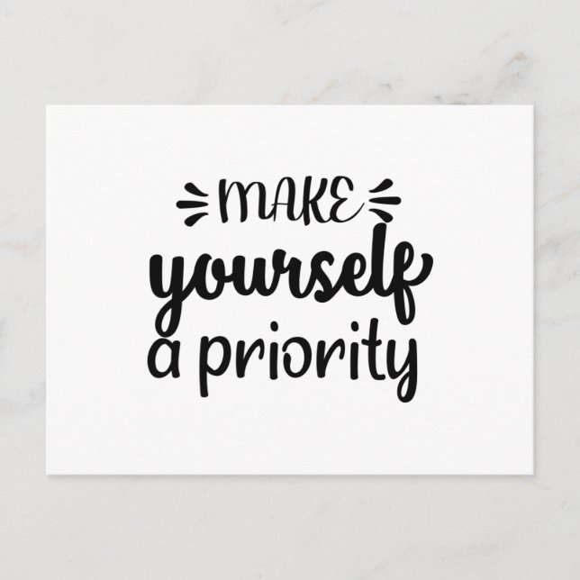 Make Yourself a Priority Postcard (Front)