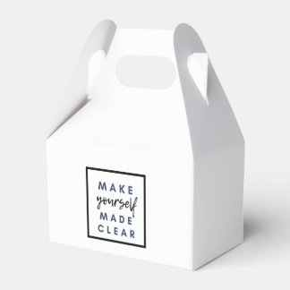 make yourself made clear favor box