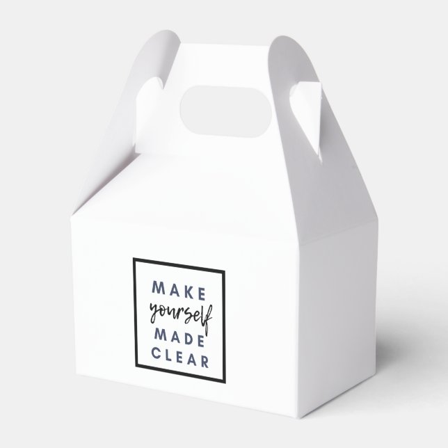 make yourself made clear favor box (Front Side)