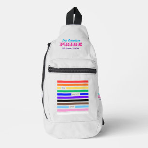 Make Yourself Proud Rainbow Redaction Pride 2026 Sling Bag