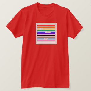 Make Yourself Proud Rainbow Redaction Pride 2026 T-Shirt