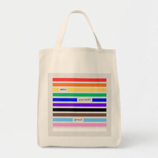 Make Yourself Proud Rainbow Redaction Pride 2026 Tote Bag