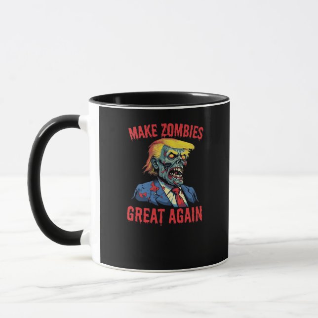Make Zombies Great Again - Halloween Zombie Classi Mug (Left)