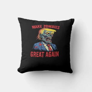 Make Zombies Great Again - Halloween Zombie Classi Throw Pillow