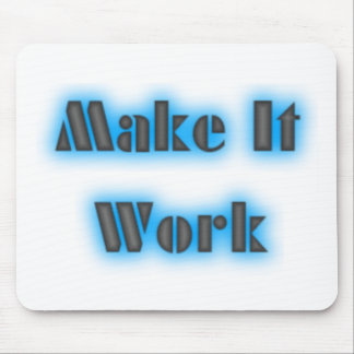 makeiworkBLUE3BIGGER Mouse Pad