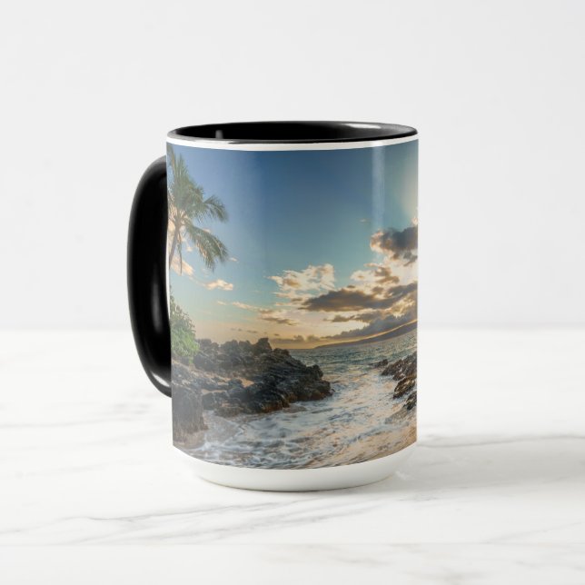 Makena Beach Cove Sunset Mug (Front Left)