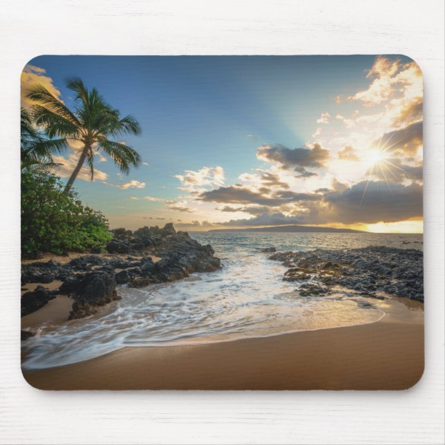 Makena Beach | Makena Cove Mouse Pad (Front)
