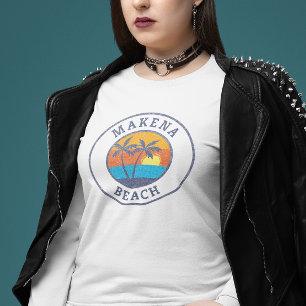 Makena Beach, Maui Faded Classic Style T-Shirt