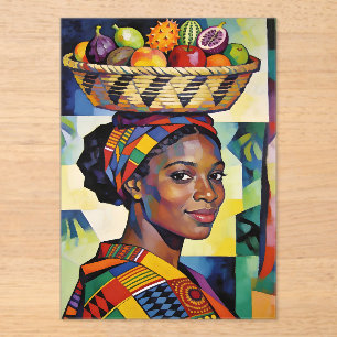 “Makena” - Geometry of Beauty - Black History Acrylic Invitations