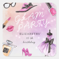makeover glam sparkle birthday party