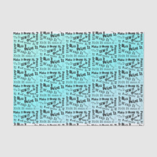 Maker Crafts Typography Print Tissue Paper