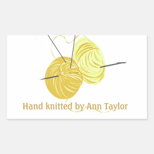 #makersmovement Handmade Knitting Sticker (Front)