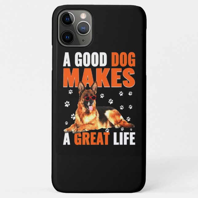 Makes A Great Life Lovely German Shepherd Case-Mate iPhone Case (Back)