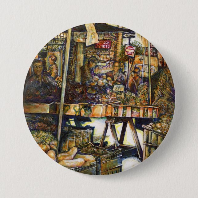 Makes Creativity Glimmer All the Brighter 3 Inch Round Button (Front)