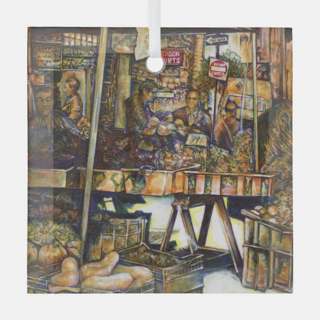 Makes Creativity Glimmer All the Brighter Glass Ornament (Front)