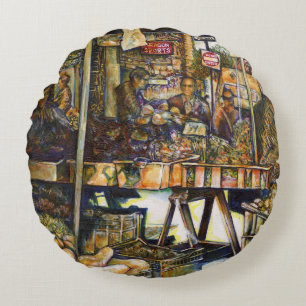 Makes Creativity Glimmer All the Brighter Round Pillow