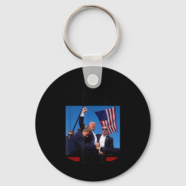 Makes Me Stronger Trump 2024  Keychain (Front)