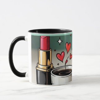 Makeup and Coffee Aesthetic Cup Gift for Girls