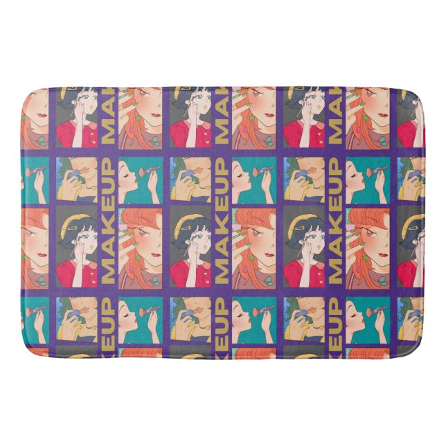 MAKEUP ANIME FRIENDS BATH MAT (Front)