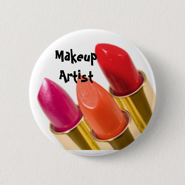 Makeup Artist 2 Inch Round Button (Front)