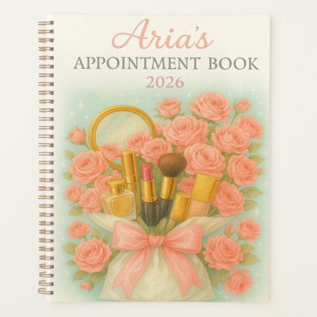 Makeup Artist Appointment Book 2026  Planner (Front)