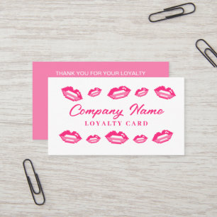 Makeup artist beautician loyalty card template