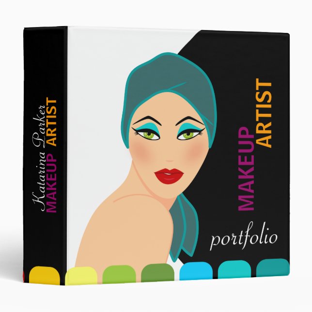Makeup Artist / Beauty Culture Portfolio 1.5 Inch Binder (Front/Spine)