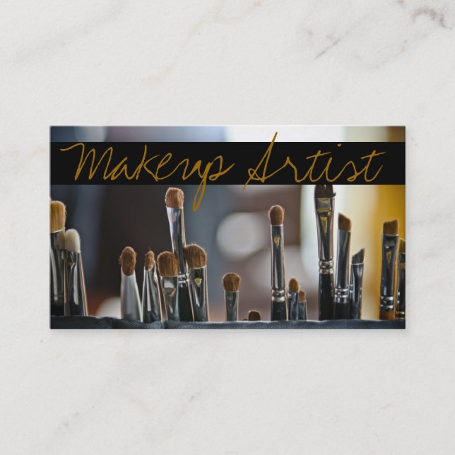 Makeup Artist, Beauty, Salon, Cosmetologist Business Card (Front)