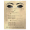 Makeup Artist Beauty Salon Lashes Brown Flyer Gold