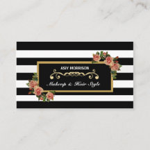 Makeup Artist Beauty Salon Vintage Business Card