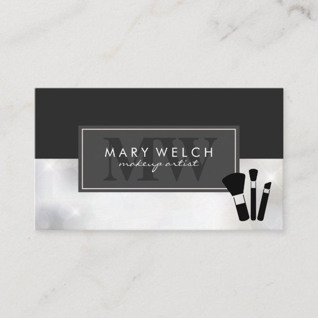 Makeup Artist Bokeh Glamour (appointment card) Appointment Card (Front)